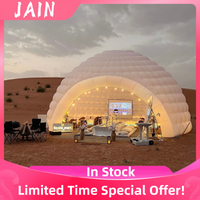 4.5m White Inflatable Dome Tent Outdoor Lighting Inflatable Igloo Dome Inflatable Party Tent With Blower For Camping Festival