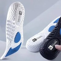 Unisex Shock-absorbing Sports Shoe Insole Soft Sweat Absorbing Breathable Cushioning Insole U-shaped Design Protects the Heel