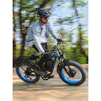 AliExpress NONE ORZEL K17 E-bike 3000W Dual Motor 52V23AH Lithium Battery Hydraulic Brake Adult E-bike 24“ Fat Tire Men's E-Mountain ebike