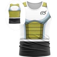 2026 Summer Dragon Ball Vegeta Trunks New Saiyan Armor Cosplay Tank Top, 3D Print Retro Streetwear Oversized Top for Unisex Kids
