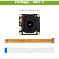 Waveshare IMX462 2MP IR-CUT Camera for Raspberry Pi 5/4B/3B/3B+/3A+/B+/2B, 90° DFOV, Starlight Camera Sensor, Fixed-Focus