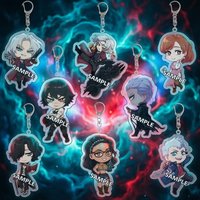 For Game Peripheral DMC Nero Vergil Dante Mundus Acrylic KeyChain Custom Q Version Backpack Pendant Accessories Exquisite Gift