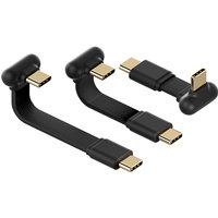 Hagibis USB4 Right Angle Cable Type C Fast Charging Capsule mini Cord 240W 80Gbps Data for Thunderbolt 5/4 iPhone 17 Pro Max 16