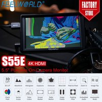 FEELWORLD 5.5 "DSLR Portable Camera Monitor S55E 4K HDMI Input/Output Full HD IPS Tilt Stand 1920x1152 Pixels