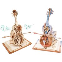 Robotime Wooden Music Box Puzzles AMK63 Magic Cello House Warming Musical Gift Hobby Kit Toy Home Decor for Adults Teens