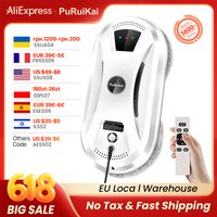 PuRuiKai Ultra Thin Robot Vacuum Cleaner Window Cleaning Robot Window Cleaner Electric Glass Remote Control for Home