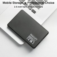 2.5" Hard Drive Enclosure, ABS Material, Tool-Free External Storage Case for 7mm/9.5mm SATA HDD & SSD