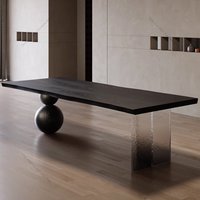 Modern Luxury Coffee Table Designers Italian Solid Wood Black Coffee Table Long Living Room Home Furniture Stolik Kawowy FYCT