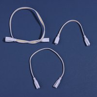 5Pcs Flexiable Double End 3Pin LED Tube Connector Cable Wire T4 T5 T8 Extension Cord For Integrated LED Tube Light Bulb