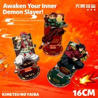 Anime 16cm Acrylic Stand Giyu Tomioka Shinobu Kocho Demon Slayer Kimetsu no Yaiba Nezuko Kamado Tanjiro Kamado Infinity Castle