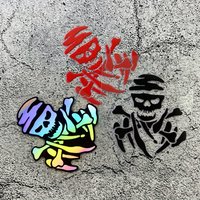 1PC Skeleton Skull Sticker Waterproof Vinyl Decal Multicolor JDM For Motorcycle Bike Car Helmet Auto Exterior Decor Parts Gift