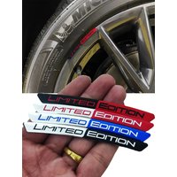 Set Limited Edition Car Wheel Hub Stickers, Aluminum Car Decorative Decals, Motorcycle and Bicycle Wheel Hub Logo Badges
