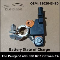 9802043480 Battery State Of Charge Box Assembly For Peugeot 2008 3008 408 508 RCZ For Citroen C4 Battery Negative Wire Sensor