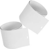 2 Pcs White Vertical Blinds Replacement Slats Pvc Material Easy Installation Blind Repair Parts Window Curtain