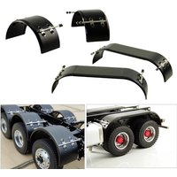 Metal Rear Mudguards Fender Wheel Covers for 1/14 Tamiya RC Truck Car For scania For volvo