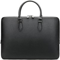 Genuine Leather Briefcase for Men, Large Capacity Laptop Bag with Business Style, Simple and Elegant, Cowhide Material