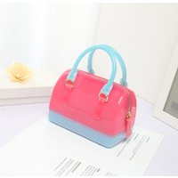New Women's Handheld Shoulder Bag Fashion High Quality Jelly Bucket Bag Solid Color Multi Functional Women's Crossbody Bag