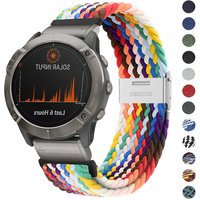 26mm 22mm Braided Strap For Garmin Fenix E 8 47 51mm 7 7X Pro/Enduro 3 2/Epix Quick Release Bracelet Loop Nylon Sports WatchBand