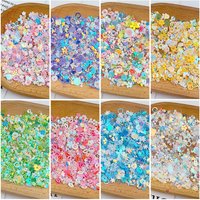 20g/bag Random Mix Flower Round Type Sequins No Hole Bead Polymer Clay Bead For Garment Nail Art Decor G1002