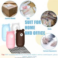 Identity Theft Protection Roller Stamp Wide Privacy Seal Hide Confidential Data Portable Cute Bear Security Stamp For Packages