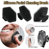 Silicone Facial Cleaning Brush Deep Clean Face Scrubber Exfoliating Scrub Brush for Men Women Shave Massage Face Cleanser 1PCS