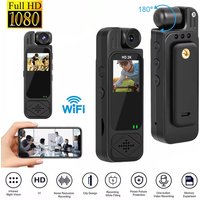 8–128 GB Full HD 1080P Mini-Körperkamera, am Körper montierte Kamera, Nachtsicht, digitaler Videorecorder, 1,3 Zoll Bodycam, getragene Polizeikamera