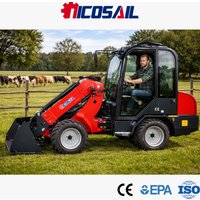 Mini Telescopic Wheel Loader With Closed Cabin CE Certified Euro 5 4WD Telescopic Boom Multifunctional For Farm Construction
