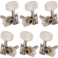 6pcs Acoustic Guitar 3L 3R Open String Button Tuning Pegs Machine Head Key Peg Tuners for Guitar Replacement Parts Accessories