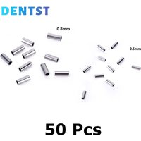 Dental Orthodontic Mini Crimpable Stops on Archwire Bracket Button Wires Metal Dentistry Product Tools 0.8mm 0.5mm