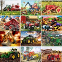 5D DIY Quadrat Bohrer Diamant Malerei Traktor Bagger Strass Stickerei Kristall Mosaik Kreuz Stich Kit Home Decorr Geschenke