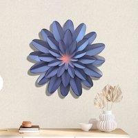 1pcs 3D Flower Wall Decor Iron Art Multi-layer Petals Light Luxury Style Wall Art