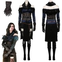 Yennefer Cosplay Fantasia Costume Disguise for Adult Women Clothes Roleplay Medieval Costumes Female Halloween Carnival Suit
