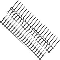 40PCS Stainless Steel Fishing Bait Screws Quick Changing with Swivels Carp Fishing Connector S/L Carp Fishing Ring Carp Fishing
