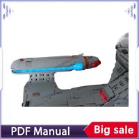 Warp Nacelle Replacement Design MOC Building Blocks for Enterprise Set 10356-1 Bricks Accessories