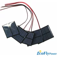 1PCS 4V 5V 5.5V Solar Panel 1W 1.6W 150mA 160mA 200mA 250mA 500mA With Wire Mini Solar System DIY For Battery Cell Phone Charger