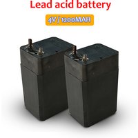 1200mAh Lead Acid Battery 4V Rechargeable Storage Batteries LED Lamp Headlights Flashlights Electric Mosquito Swatter