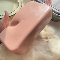 Sticky Box Cake Squishy Fidget Toy Slow Rising Butter Ice Cream Box Shaped Soft Squeeze Toy Anti-Stress Calming Plaything
