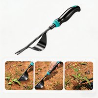 New Weeding Tool High Carbon Steel Hand Weeder Root Remover Garlic Digger Garden Soil Loosening Digging Fork Farm Tool