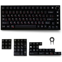 Wob Red Cryllic Keycaps PBT Material 129 Keys Dye-Sub Cherry Profile Keycaps for 61/87/104/108 Mx Switch Mechanical Keyboard