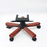 Premium Wooden Office Chair Base Heavy Duty Swivel Chair Stand Modern Executive Chair Footrest Luxury Boss Chair Accessories