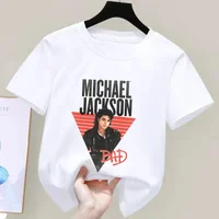 Michael Jackson Michael Jackson American Vintage Trend Oversize Men's women's Tshirts Children's adult Parent child T shirts