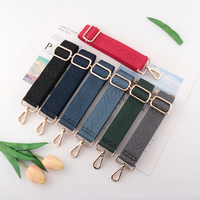 Nylon Shoulder Bag Strap Adjustable Women 3.8CM Bag Belt Strap Accessories Replacement Strap Wide Purse Strap Chain Bag Strap