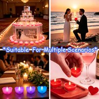 10Pcs Heart Tealight Cup Set Disposable DIY Candle Making Mold Kit Wedding Table Decor Birthday Anniversary Home Ornament Father