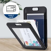 1/3PCS Waterproof Clear ID Badge Holder Double Sided Vertical Horizontal Name Card Sleeve for Work School Office Event