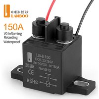 LANBOO 150A Hochstromrelais für Motorräder und modifizierte Fahrzeuge, 12V 24VDC, GM-Dampfschiff-kompatibel