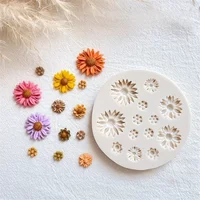 New Flower Silicone Mold Bouquet Casting Mold DIY Decoration Chocolate Sugar Resin Candle 3D Mould Crafts Tools