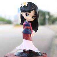 15cm Q Posket Princess Mulan Figure Model Toys Cake Animation Dolls Gifts home decor birthday party