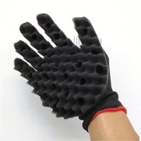 1pcs Hair Curly Sponge Gloves Hairbrush Tools For Taking Care Of Curly Hair Black Men Hair Brush