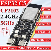 CP2102 ESP32 C5 Development Board Dual-frequency 2.4G 5GHz WiFi Module ESP32-C5-DevKitC-1 N4 4MB Flash WIFI6 32PIN CH340X TYPE-C