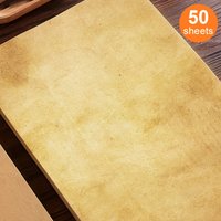 50 sheets of retro nostalgic A4 paper, thick paper, smooth printing, no paper jam, easy to color, suitable for invitations, etc